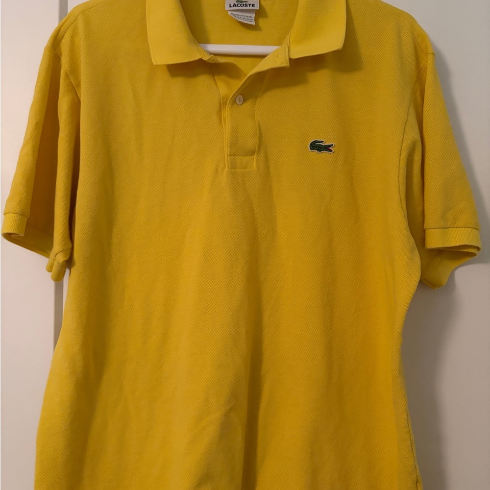 Lacoste Men's Polo Shirt in Bright Yellow
